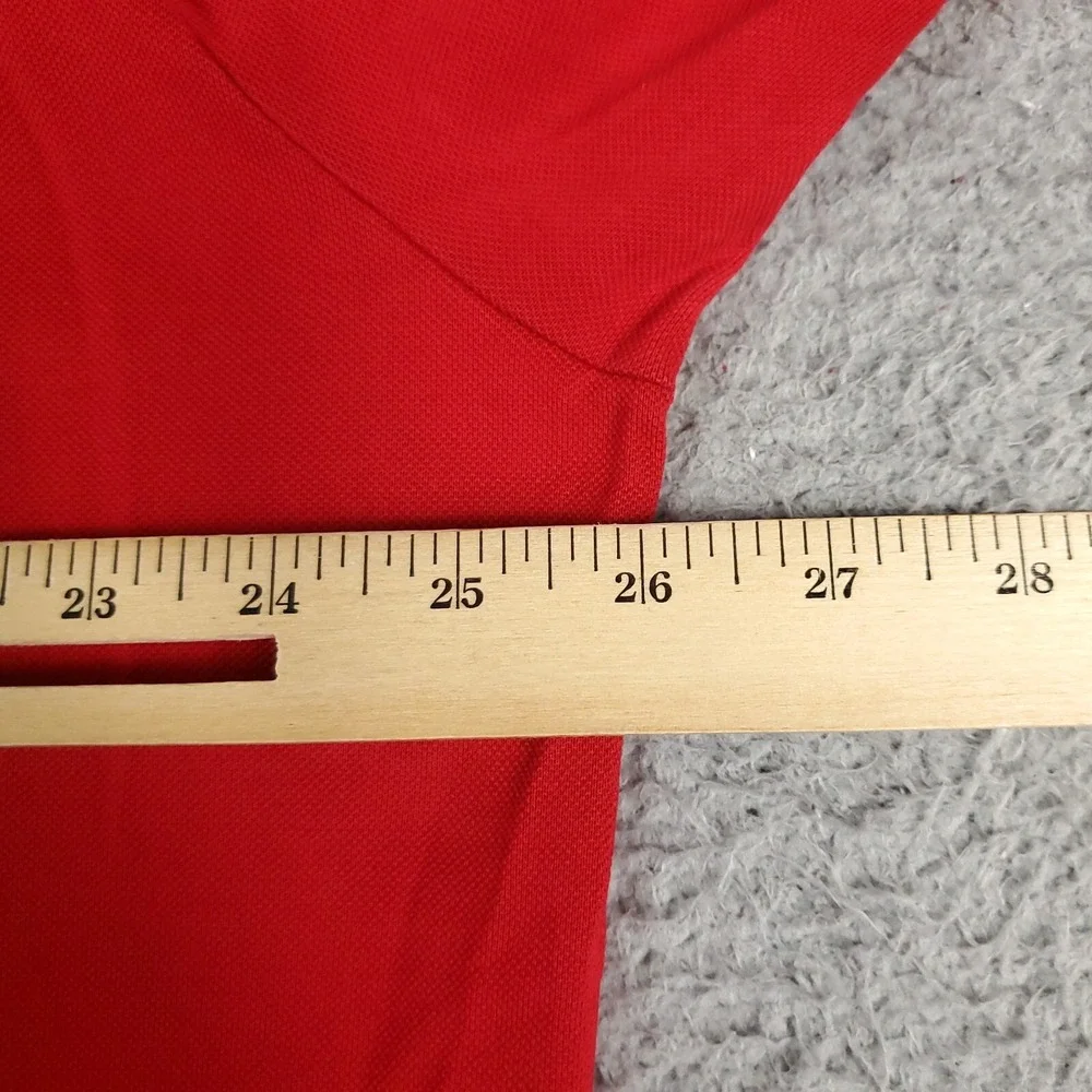 Ralph Lauren Polo Golf Mens 2XL Red Short Sleeve Cotton Pique Polo Shirt